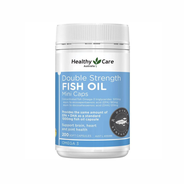 Healthy Care Double Strength Fish Oil Mini 200 Capsules